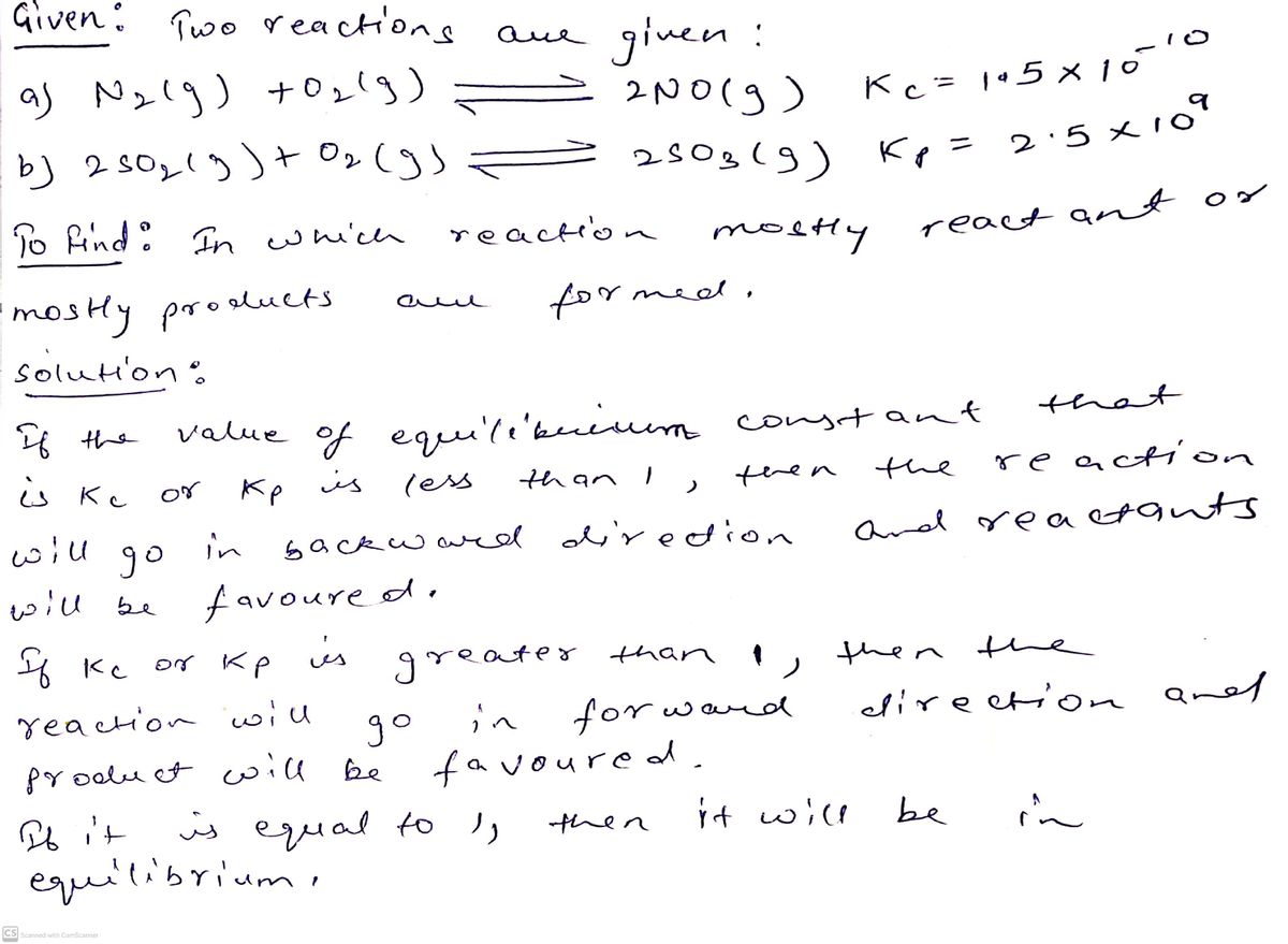 Chemistry homework question answer, step 1, image 1